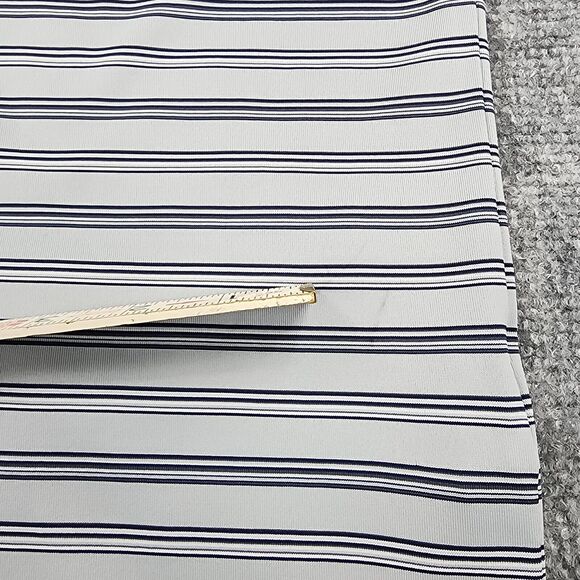 Spyglass Pebble Beach Shirt Mens Medium Gray Striped Golf Polo Performance - Picture 12 of 14